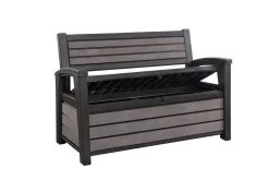 Keter - Hudson Bench Box - 2-zits Bank - Opbergbox - Hout Look & Feel - 227L - 138x63x89cm - Antraciet 25 Keter - Hudson Bench Box - 2-zits Bank - Opbergbox - Hout Look & Feel - 227L - 138x63x89cm - Antraciet -Philips Hue Winkel 1200x800 122