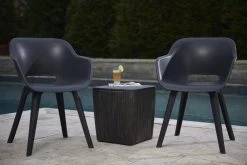 Allibert Akola Tuinstoelen - 2 Stuks -56,5x55x80cm - Donkergrijs -Philips Hue Winkel 1200x800 147