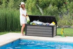 Keter Brushwood Opbergbox - Kussenbox - 455L - 145x69,7x60,3cm - Grafiet -Philips Hue Winkel 1200x800 210