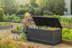 Keter Kentwood Opbergbox - 128x53.6x59 Cm - 350 L - Grafiet -Philips Hue Winkel 1200x800 228