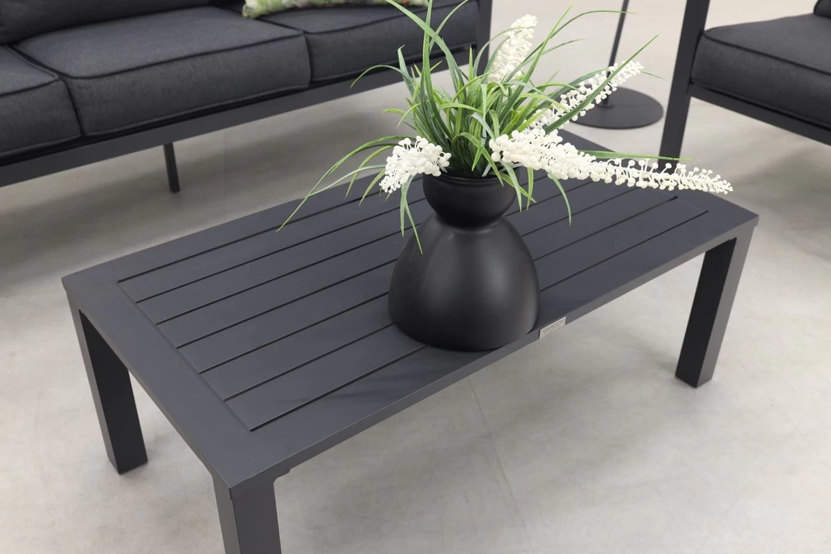 Garden Impressions Durban Loungeset - 4-delig - Zwart 4 Garden Impressions Durban Loungeset - 4-delig - Zwart - Afbeelding 2