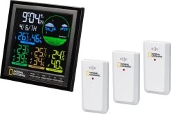 Bresser National Geographic Weerstation - Incl. 3 Sensoren - Met Kleurendisplay -Philips Hue Winkel 1200x800 439