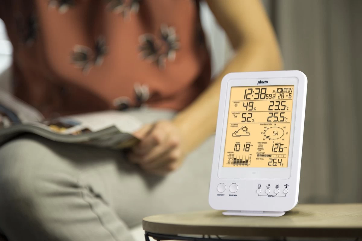 Alecto WS-4800 - Professioneel Weerstation Met Draadloze Buitensensor - 6-in-1 8 Alecto WS-4800 - Professioneel Weerstation Met Draadloze Buitensensor - 6-in-1 - Afbeelding 6