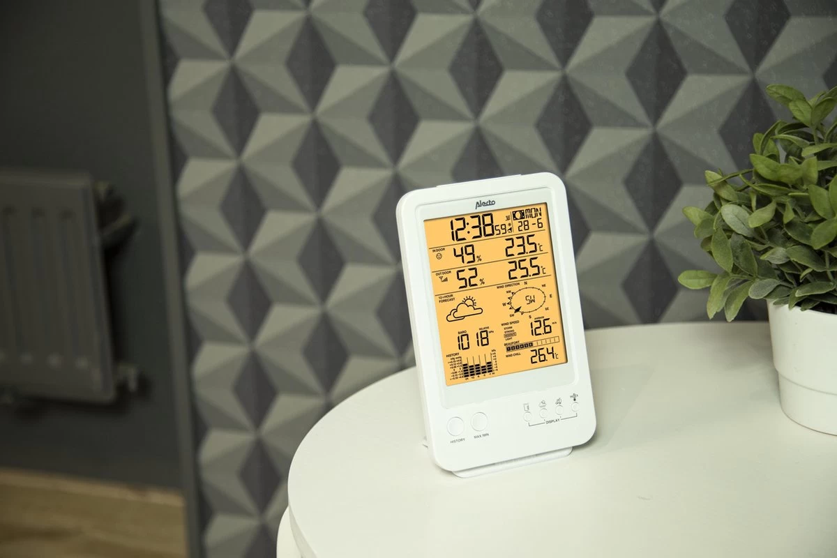 Alecto WS-4800 - Professioneel Weerstation Met Draadloze Buitensensor - 6-in-1 9 Alecto WS-4800 - Professioneel Weerstation Met Draadloze Buitensensor - 6-in-1 - Afbeelding 7