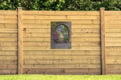 Tuinposter - Doorkijk - Hortensia - Bloemen - Huis - Tuin - 60x80 Cm - Schuttingdecoratie - Tuindoek -Philips Hue Winkel 1200x800 487