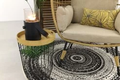 Lola Egg Relaxstoel - Natural Sand - Mand Stoel -Philips Hue Winkel 1200x800 52