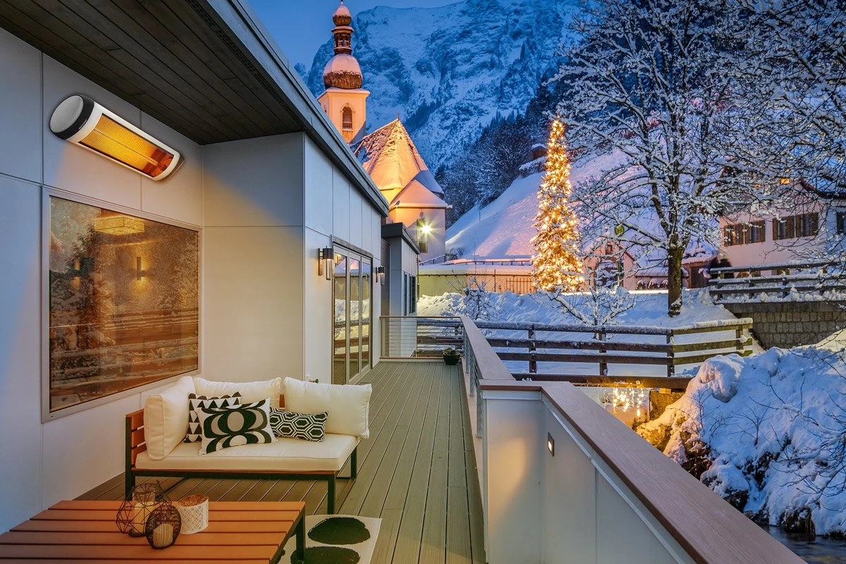 Monzana Infraroodstraler 2500W - 3 Verwarmingsniveaus - Zilver 10 Monzana Infraroodstraler 2500W - 3 Verwarmingsniveaus - Zilver - Afbeelding 8