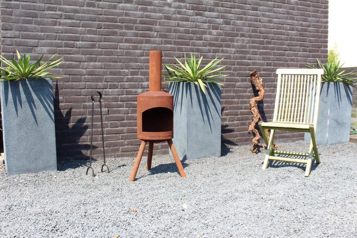 2L Home And Garden Tuinhaard Potkachel Small Roest - Industrieel Look - Kleur: Roestbruin 6 2L Home And Garden Tuinhaard Potkachel Small Roest - Industrieel Look - Kleur: Roestbruin - Afbeelding 4