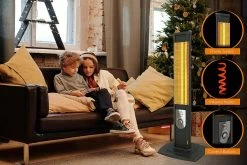 MirKraft - Infrarood Straalkachel - Terrasverwarmer-voor Binnen En Buiten - 2500W - ZWART -Philips Hue Winkel 1200x800 546