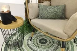 Lola Egg Relaxstoel - Natural Sand - Mand Stoel -Philips Hue Winkel 1200x800 55