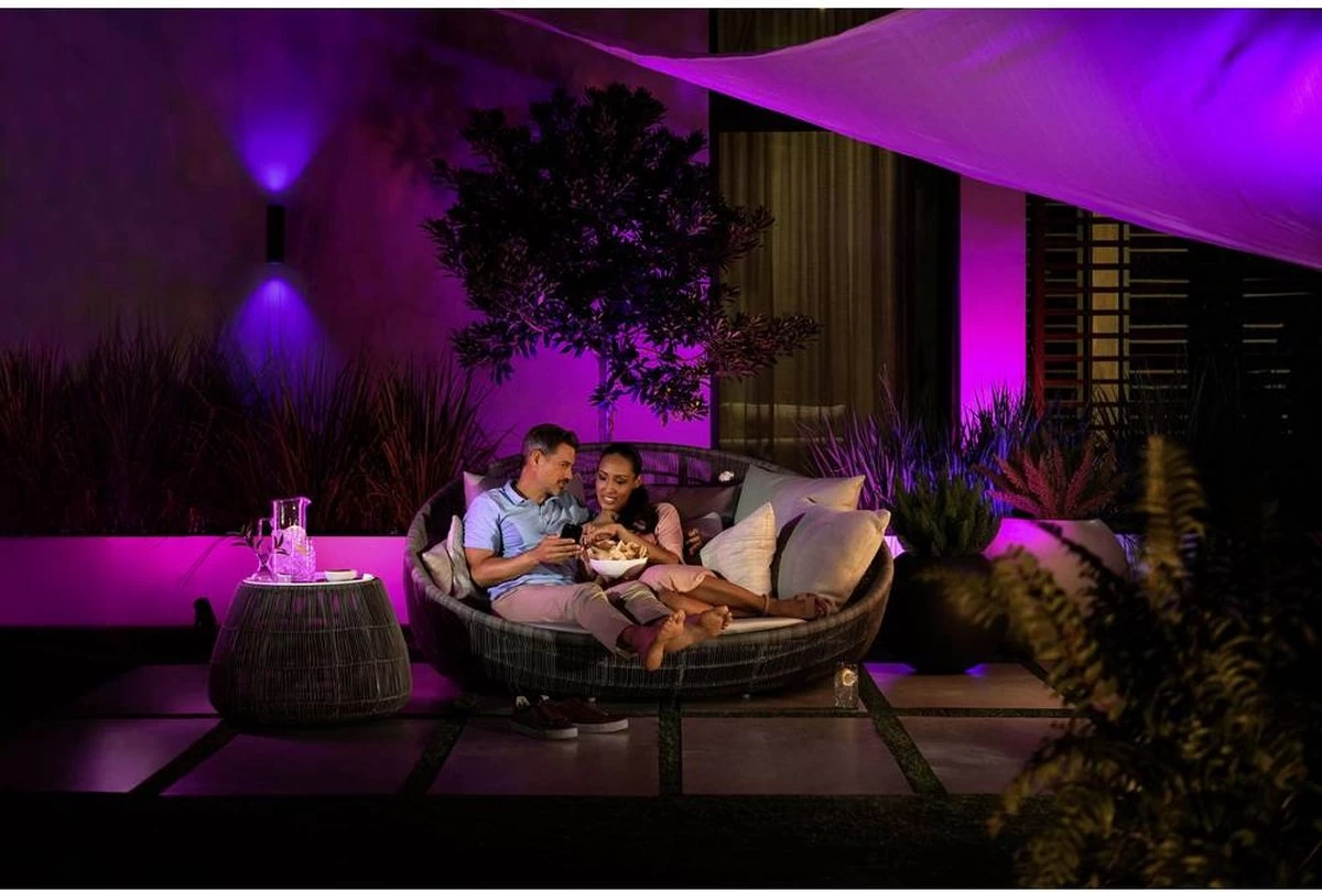 Philips Hue Appear Muurlamp - Wit En Gekleurd Licht - Zwart 12 Philips Hue Appear Muurlamp - Wit En Gekleurd Licht - Zwart - Afbeelding 10