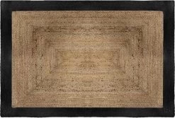 Jute Kleed Met Zwarte Rand 170 Cm X 120 Cm