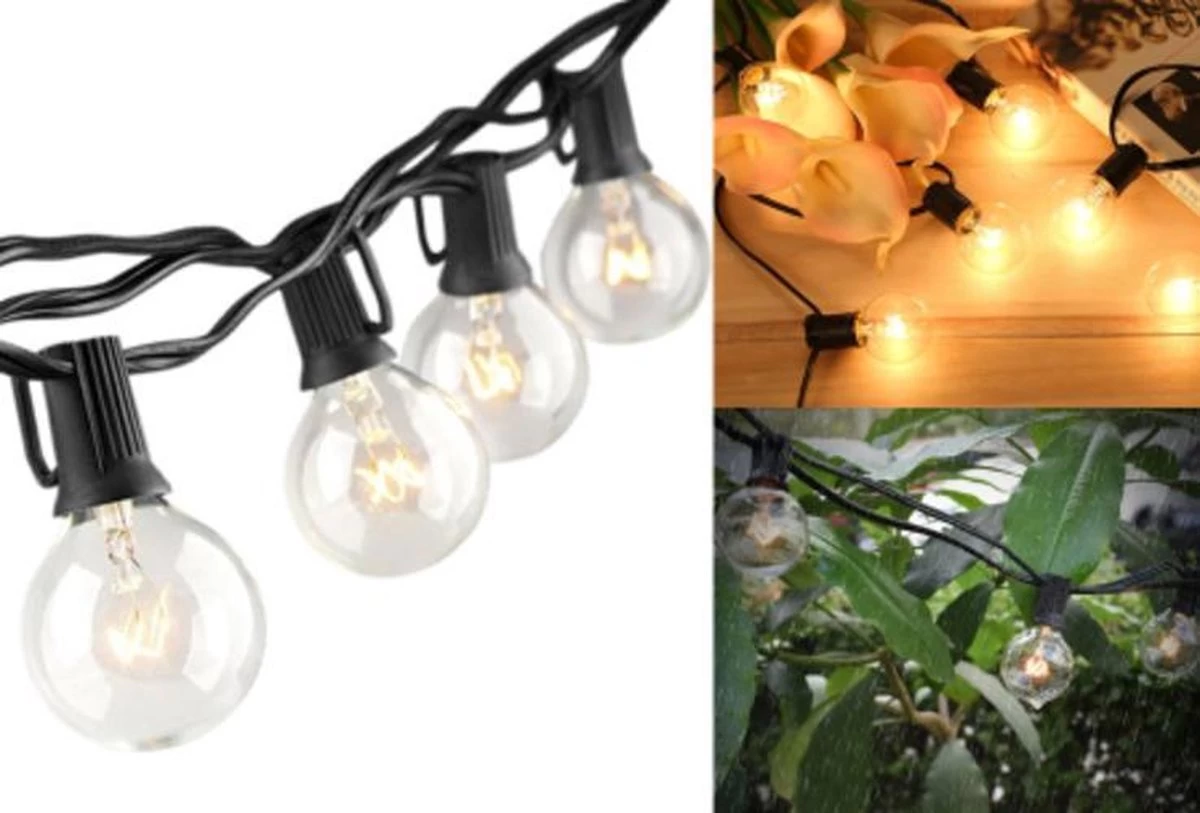 Waterproof Lichtslinger – Voor Binnen En Buiten – 7,6 Meter Lang 3 Waterproof Lichtslinger – Voor Binnen En Buiten – 7,6 Meter Lang