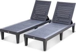 Set Van 2 Ligstoelen, PIA, Ligstoel Met Verschillende Standen, Van Kunststof, Zwart -Philips Hue Winkel 1200x820 6