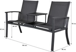 Tete-a-Tete Aluminium Tuinbank Felix -Philips Hue Winkel 1200x823