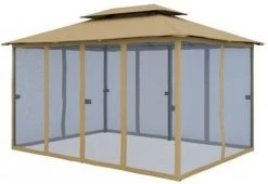 El Jardin - Partytent - 4x3 - Waterdicht Dak - Wanden - Beige Paviljoen -Philips Hue Winkel 1200x826 3