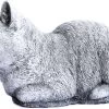 Tuinbeeld Poes Liggend (Wit/Gepattineerd) - Decoratie Voor Binnen/buiten - Beton -Philips Hue Winkel 1200x826 7