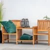 Tuindeco - Tete-a-Tete Houten Tuinbank - Loveseat Van Mahonie Hardhout -Philips Hue Winkel 1200x854 2