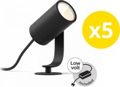 Philips Hue Lily Tuinspot Starterspakket - Prikspot White And Color Ambiance - Prikspots Voor Buiten - Tuinverlichting - 5 Spots - Zwart -Philips Hue Winkel 1200x866 5