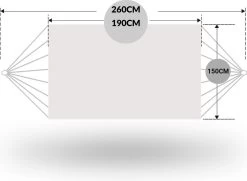 Dubbele Hangmat Rood - 1 Of 2 Persoons - Lig Oppervlak 190x150cm - Lengte 260cm 12 Dubbele Hangmat Rood - 1 Of 2 Persoons - Lig Oppervlak 190x150cm - Lengte 260cm -Philips Hue Winkel 1200x880 5