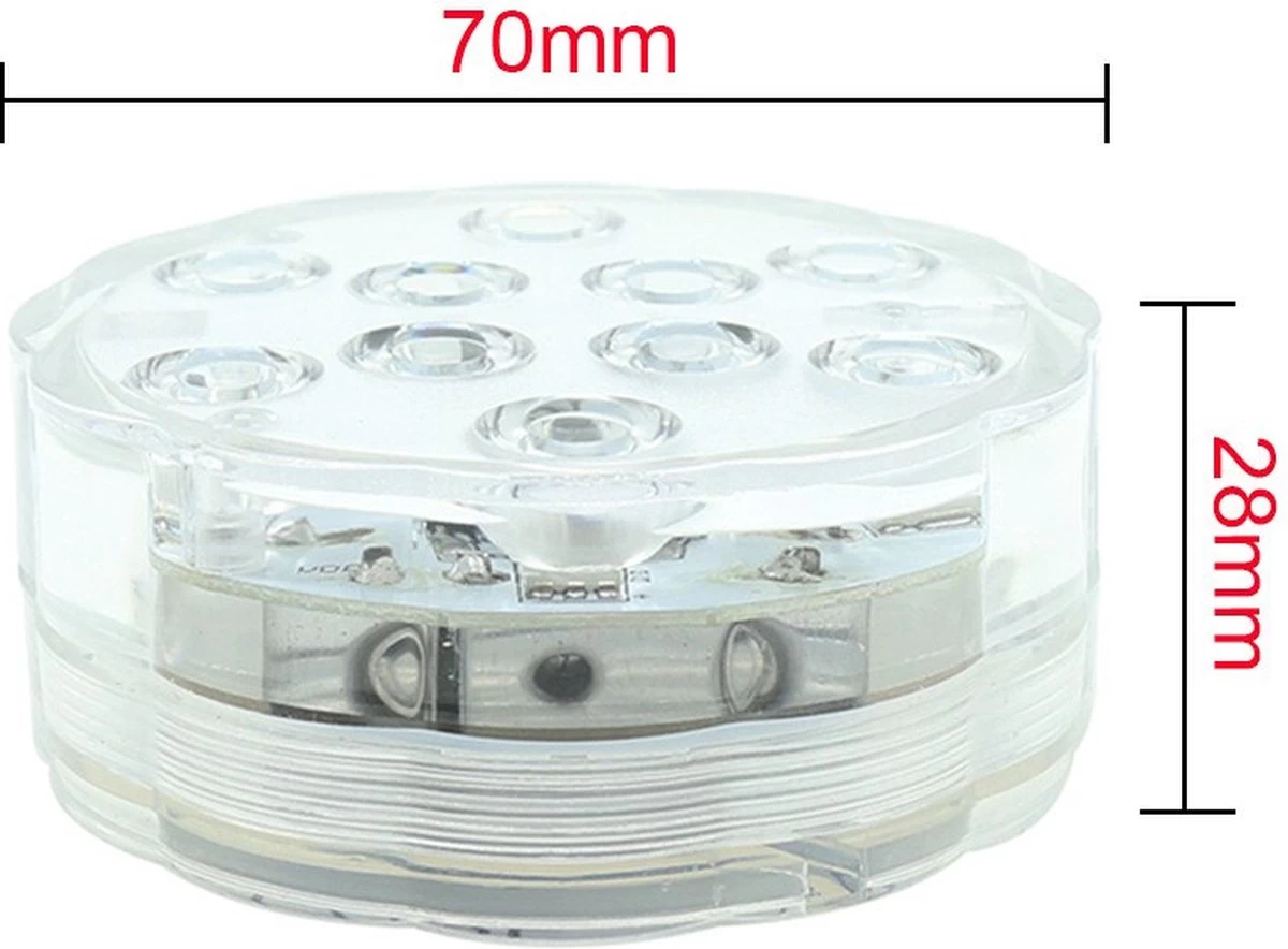 Draadloze Led Lampjes 2 Stuks Met Afstandsbediening- RGB- Dimbare Lampjes- Werkt Op Batterijen 9 Draadloze Led Lampjes 2 Stuks Met Afstandsbediening- RGB- Dimbare Lampjes- Werkt Op Batterijen - Afbeelding 7