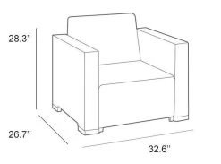 Allibert California Loungeset - 5 Personen - Cappuccino -Philips Hue Winkel 1200x889