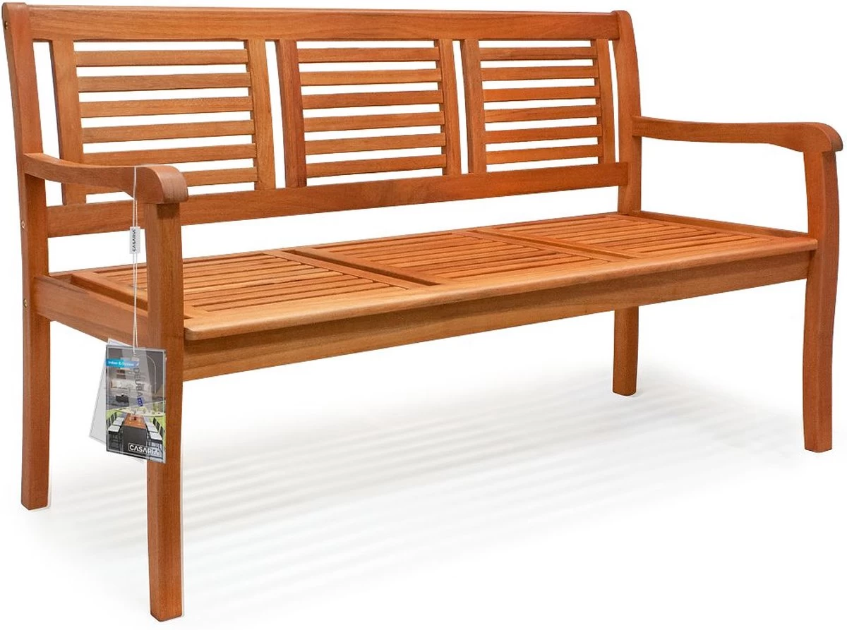 Casaria Tuinbank - FSC®-Gecertificeerd Eucalyptushout - 153cm Bruin 11 Casaria Tuinbank - FSC®-Gecertificeerd Eucalyptushout - 153cm Bruin - Afbeelding 9