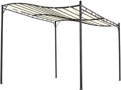 Outsunny Pergola Partytent Paviljoen Overkapping Tent Metaal Crème 297x297 Cm 84C-038 -Philips Hue Winkel 1200x896 1