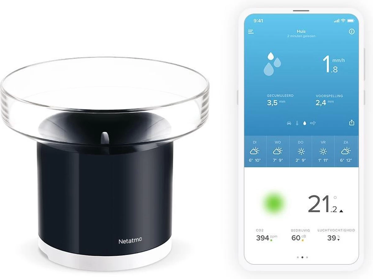 Netatmo Slimme Regenmeter 4 Netatmo Slimme Regenmeter - Afbeelding 2