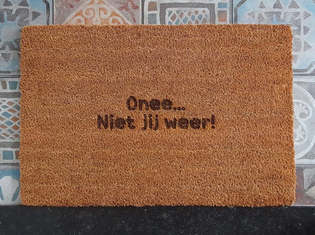 Deurmat Onee... Niet Jij Weer! - Kokos Deurmat Voor Binnen En Buiten - Deurmat Met Tekst - Deurmat Grappig - Cadeau 6 Deurmat Onee... Niet Jij Weer! - Kokos Deurmat Voor Binnen En Buiten - Deurmat Met Tekst - Deurmat Grappig - Cadeau - Afbeelding 4
