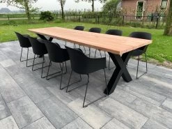 Tuintafel Douglas 300 Cm X 90 Cm | Stalen Poten | 8-10 Personen | DuuMaa -Philips Hue Winkel 1200x899 12