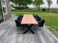 Tuintafel Douglas 300 Cm X 90 Cm | Stalen Poten | 8-10 Personen | DuuMaa -Philips Hue Winkel 1200x899 8