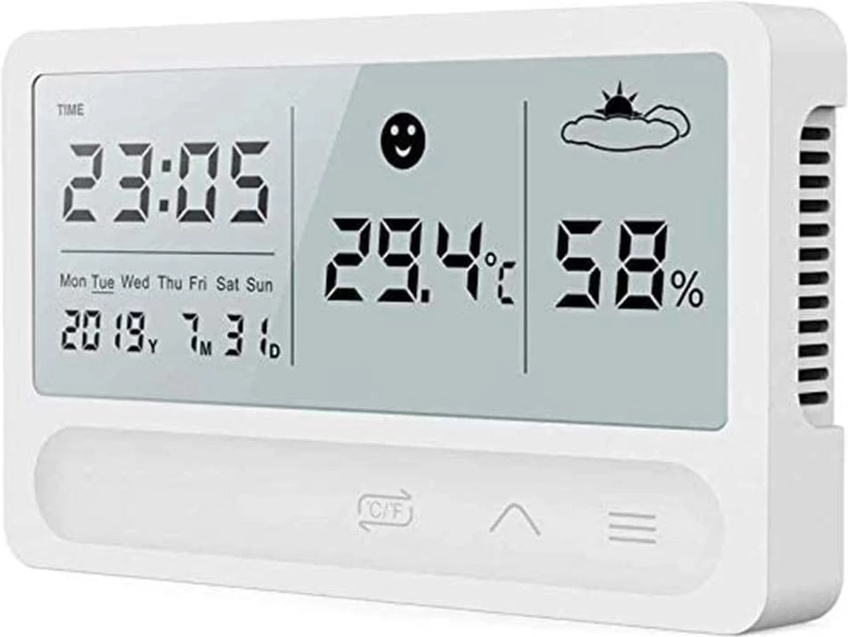 Igoods Temperatuurmeter Binnen En Buiten- Hygrometer - Vochtmeter 3 Igoods Temperatuurmeter Binnen En Buiten- Hygrometer - Vochtmeter