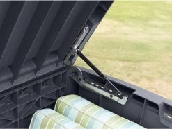 Keter - Borneo Opbergbox - 416 Liter - 129.5 X 62.5 X 70 Cm - Antraciet -Philips Hue Winkel 1200x903