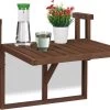 Relaxdays Balkontafel Inklapbaar - Klaptafel Balkon - Tafel Reling - Hangtafel Hout -Philips Hue Winkel 1200x915 3