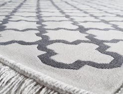 Kelim Vloerkleed -80x150- Grijs & Gebroken Wit - Keukenloper - Loper Tapijt- Machinewasbaar - Modern -Philips Hue Winkel 1200x921 5