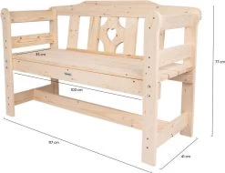 MaximaVida Tuinbank Amelie 120 Cm - FSC Vurenhout -Philips Hue Winkel 1200x922 5