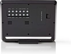 Nedis Weerstation - Binnen & Buiten - Inclusief Draadloze Weersensor - Weersvoorspelling - Barometer - Tijdweergave - Verlicht LCD-Scherm - Wekkerfunctie -Philips Hue Winkel 1200x925 6