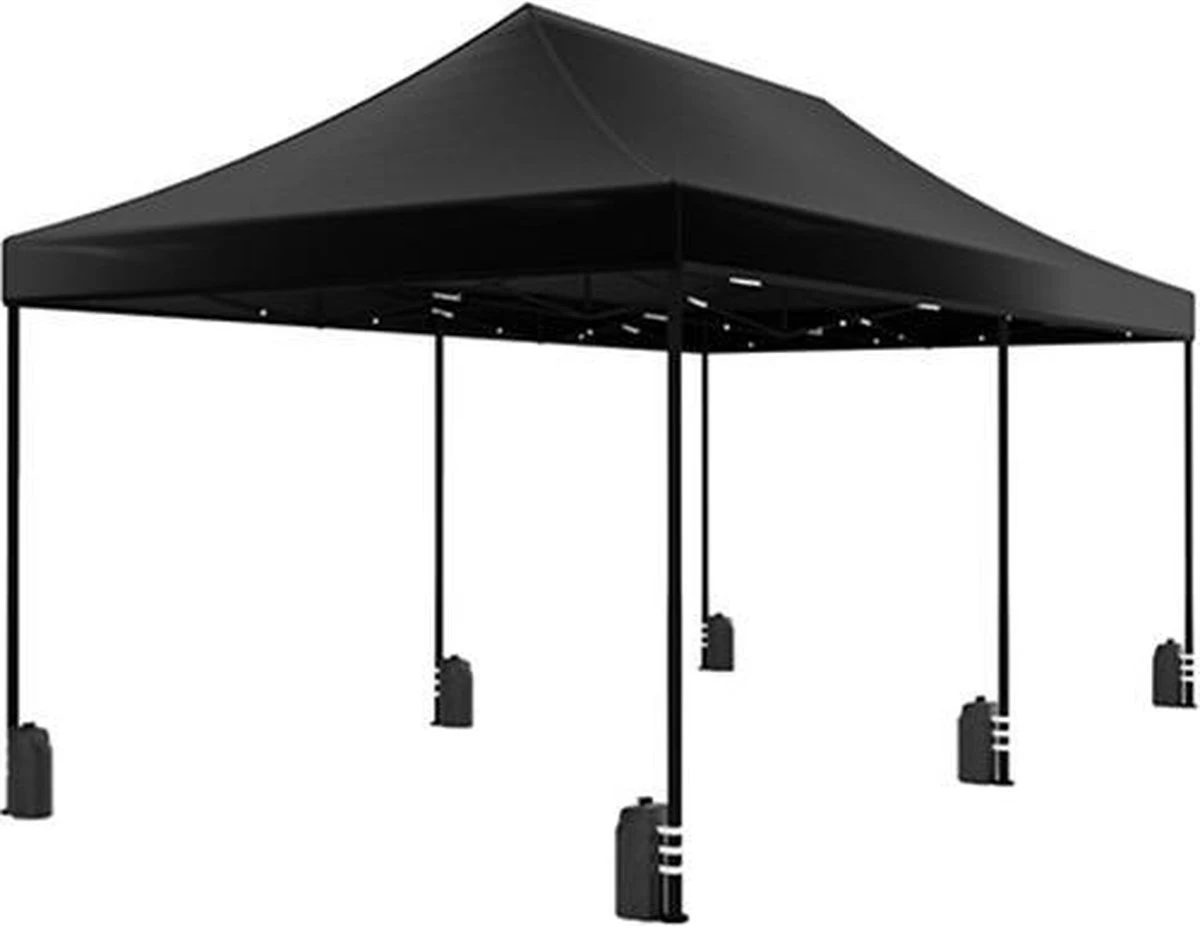 Easy Up 3x6m Zwart Luxe Partytent Opvouwbaar 9 Easy Up 3x6m Zwart Luxe Partytent Opvouwbaar - Afbeelding 7