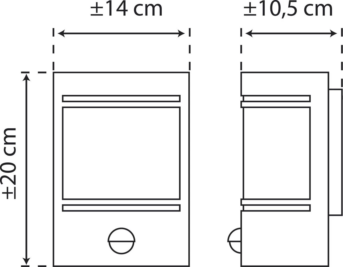 Smartwares Alicante Wandlamp – Roestvrijstaal – Bewegingssensor – E27 Fitting - 10.010.26 9 Smartwares Alicante Wandlamp – Roestvrijstaal – Bewegingssensor – E27 Fitting - 10.010.26 - Afbeelding 7