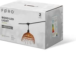 Føro Boho LED Lichtsnoer - 10 M - 10 Lampen Warm Wit - 10 Gevlochten Lampenkapjes -Philips Hue Winkel 1200x937 5