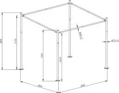 SORARA® Milano Paviljoen - Grijs - 285x300 Cm. -Philips Hue Winkel 1200x939 1