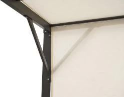 MaxxGarden Pergola - Partytent - Tuinpaviljoen Met één Gesloten Zijkant - 3x3x2,3 M - Cream -Philips Hue Winkel 1200x940