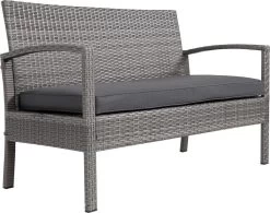 Casaria Polyrattan Loungeset – 2 Stoelen 1 Bank 1 Tafel - Antraciet -Philips Hue Winkel 1200x945 1