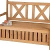 Needs&wants® Houten Tuinbank Met Opbergruimte, 2-zits Kistbank Houten Klassieke Bank Opslag, Grote Tuinopbergbank Van Massief Hout Weerbestendig Voor Buiten Tuin, Balkon, Terras, 115x61x85 Cm, Donker-bruin -Philips Hue Winkel 1200x946