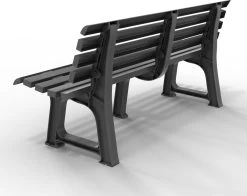 Casaria Tuinbank Orchidea – Kunststof/240kg Belastbaar – Antraciet -Philips Hue Winkel 1200x950