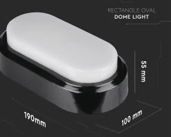 V-Tac Zwarte Ovale LED Plafondlamp Klein -Philips Hue Winkel 1200x958 2