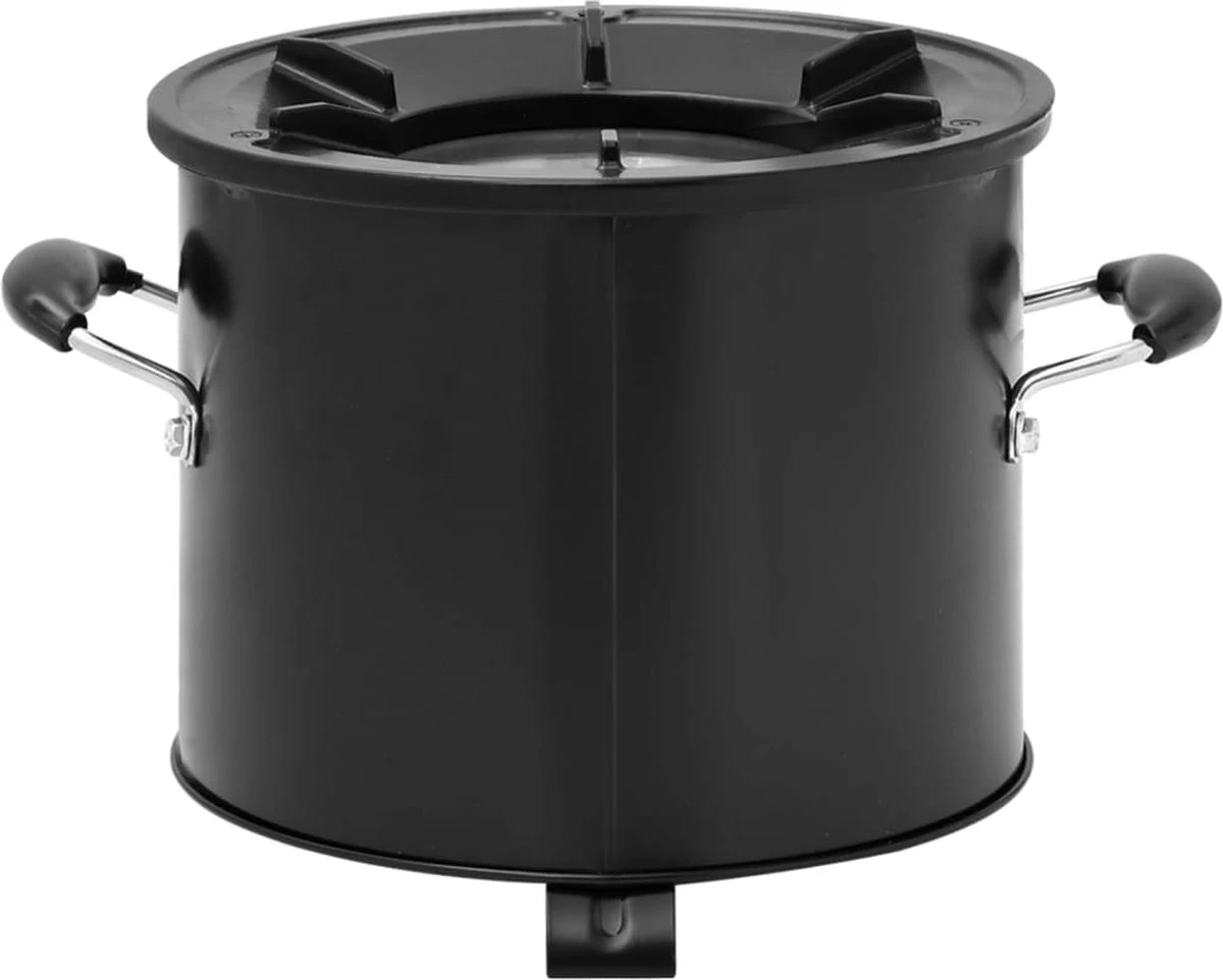 VidaXL Camping Houtkachel 36x26x22,5 Cm Metaal Zwart 10 VidaXL Camping Houtkachel 36x26x22,5 Cm Metaal Zwart - Afbeelding 8