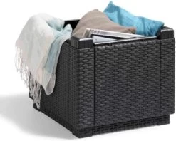 Allibert Opbergpoef Met Deksel - Opbergbox - Bijzettafel Buiten - Tafel - Tuintafel - Opberger -Philips Hue Winkel 1200x964 1