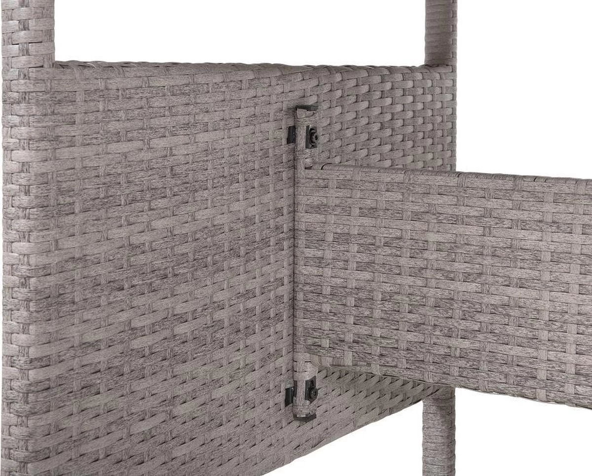 Beliani VITERBO - Loungeset Voor 8 - Grijs - PE Rotan 14 Beliani VITERBO - Loungeset Voor 8 - Grijs - PE Rotan - Afbeelding 12